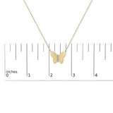 Gold Vermeil Diamond Accent Butterfly Pendant Necklace-4 thumbnail 5