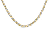 10K yellow gold riviera pendant necklace with 1 ct diamond line thumbnail 1
