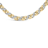 10K Yellow Gold 1 cttw Diamond Riviera Statement Pendant Necklace (J-K, I2-I3)-1 thumbnail 2
