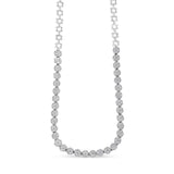 IGI Certified 14K Gold 8.0 Cttw Pave Set Round-Cut Diamond Cluster Graduating Riviera Statement Necklace (H-I Color, I1 Clarity)-1 thumbnail 2