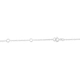 Sterling Silver Treated Blue Color Diamond Station Necklace (1/2 cttw, Blue Color, I2-I3 Clarity)-3 thumbnail 4