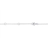 Sterling Silver Treated Diamond By Yard Necklace (3/4 cttw, Blue Color, I2-I3 Clarity)-3 thumbnail 4