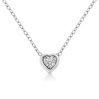 10K White Gold 1/10 Cttw Miracle Set Round-Cut Diamond 18