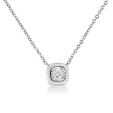 10K Yellow Gold Plated .925 Sterling Silver 1/10 Cttw Miracle Set Round Diamond 18