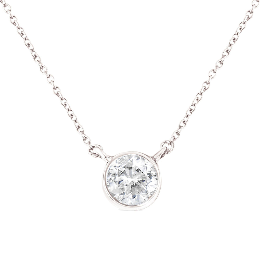 .925 Sterling Silver 1/2 Cttw Diamond Bezel 18