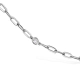 14K White Gold Bezel Set 1.00 Cttw Diamond 11 Station Necklace-3 thumbnail 4