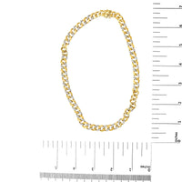 14K Yellow Gold Plated .925 Sterling Silver 1.0 Cttw Diamond Cuban Link Necklace (I-J Color, I3 Clarity) - 18