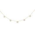 14K Yellow Gold 2.00 Cttw Diamond  Cluster 18" Station Necklace (I-J Color, I1-I2 Clarity)-0