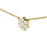 14K Yellow Gold 2.00 Cttw Diamond  Cluster 18