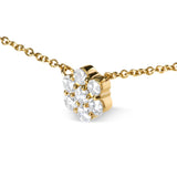 14K Yellow Gold 2.00 Cttw Diamond  Cluster 18