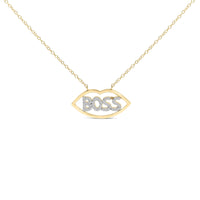 14K Yellow Gold Plated Silver 1/4 Cttw Diamond 