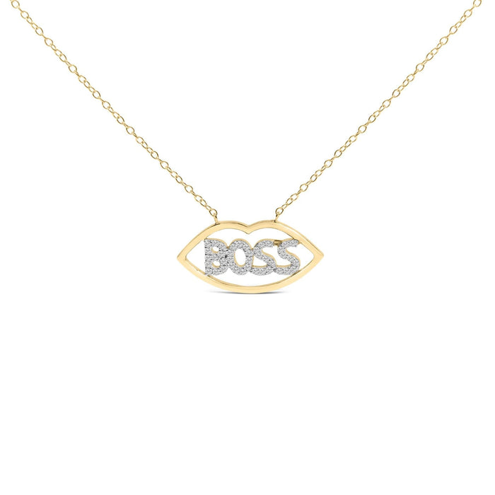 14K Yellow Gold Plated Silver 1/4 Cttw Diamond 