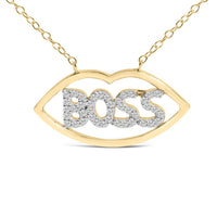 14K Yellow Gold Plated Silver 1/4 Cttw Diamond 