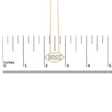 14K Yellow Gold Plated Silver 1/4 Cttw Diamond 