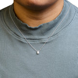 14K White Gold 1/2 Cttw Pear Shape Lab-Grown Diamond 3-Prong Solitaire Pendant Necklace 18 Inch (F-G Color, VS2-SI1 Clarity)-2 thumbnail 3