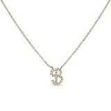 10K Yellow Gold Diamond Accent  A-Z Initial Script Style Pendant Necklace-6 thumbnail 20