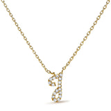 14K Yellow Gold Diamond Accent 