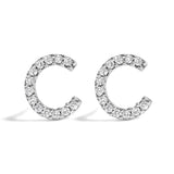 10K White Gold 1/10 Cttw Diamond Initial “A” to 