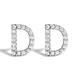 10K White Gold 1/10 Cttw Diamond Initial “A” to 