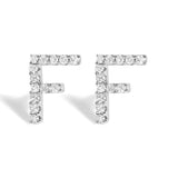10K White Gold 1/10 Cttw Diamond Initial “A” to 