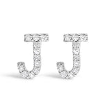 10K White Gold 1/10 Cttw Diamond Initial “A” to 