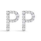 10K White Gold 1/10 Cttw Diamond Initial “A” to 
