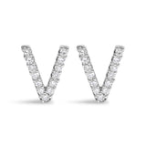 10K White Gold 1/10 Cttw Diamond Initial “A” to 