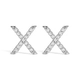 10K White Gold 1/10 Cttw Diamond Initial “A” to 