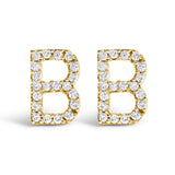 10K Yellow Gold 1/10 Cttw Diamond Initial “A” to 