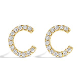 10K Yellow Gold 1/10 Cttw Diamond Initial “A” to 