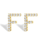 10K Yellow Gold 1/10 Cttw Diamond Initial “A” to 
