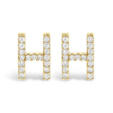 10K Yellow Gold 1/10 Cttw Diamond Initial “A” to 
