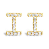 10K Yellow Gold 1/10 Cttw Diamond Initial “A” to 