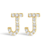 10K Yellow Gold 1/10 Cttw Diamond Initial “A” to 