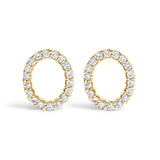 10K Yellow Gold 1/10 Cttw Diamond Initial “A” to 