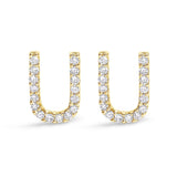 10K Yellow Gold 1/10 Cttw Diamond Initial “A” to 