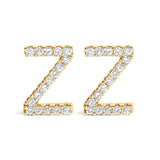 10K Yellow Gold 1/10 Cttw Diamond Initial “A” to 