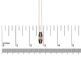 10K Rose Gold 1/4 Cttw White and Chocolate Brown Diamond Infinity Twist Pendant Necklace (I-J Color, I1-I2 Clarity)-4 thumbnail 5