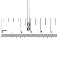 10K Rose Gold 1/4 Cttw White and Chocolate Brown Diamond Infinity Twist Pendant Necklace (I-J Color, I1-I2 Clarity)