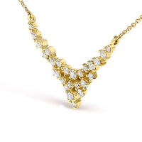 14K Yellow Gold 1/2 Cttw Diamond Scattered 
