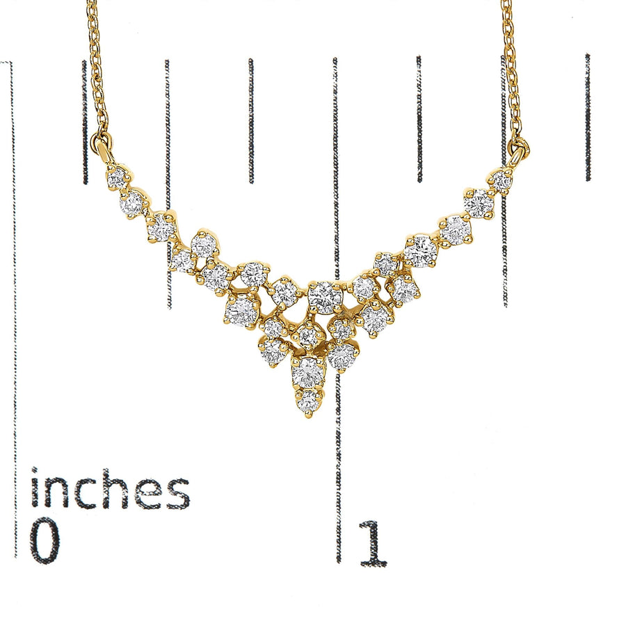 14K Yellow Gold 1/2 Cttw Diamond Scattered 