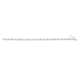 .925 Sterling Silver 1/2 Cttw Linked Infinity Anklet-3 thumbnail 4