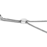 Sterling Silver 1/3 Cttw Diamond Infinity Heart Link Adjustable Bolo Bracelet-1 thumbnail 2