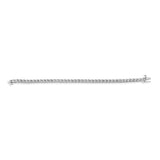 .925 Sterling Silver 1/4 Cttw Diamond Station and S Link Bracelet-3 thumbnail 4