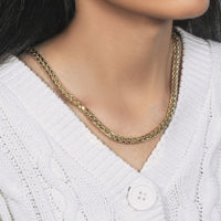 5.2mm 14k Yellow Gold Diamond Cut Round Franco Chain
