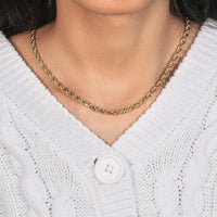 5.0mm 14k Yellow Gold Solid Diamond Cut Rope Chain