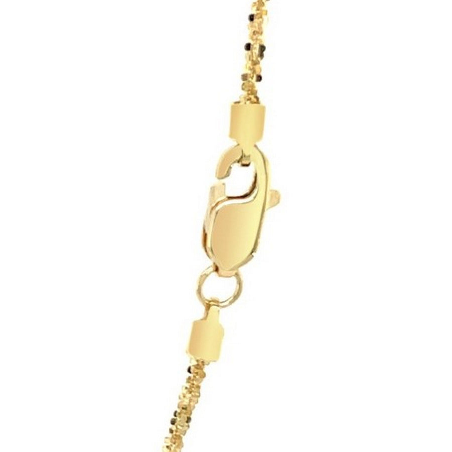 14k Yellow Gold Sparkle Chain 1.5mm