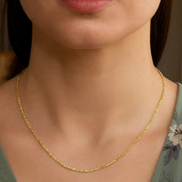 14k Yellow Gold Sparkle Chain 1.5mm