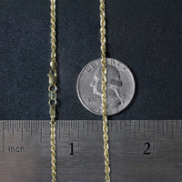 14k Yellow Gold Light Rope Chain (2.00 mm)