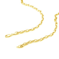 4.6mm 14k Yellow Gold Oval Rolo Chain